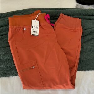Figs Orange Scrub Pants